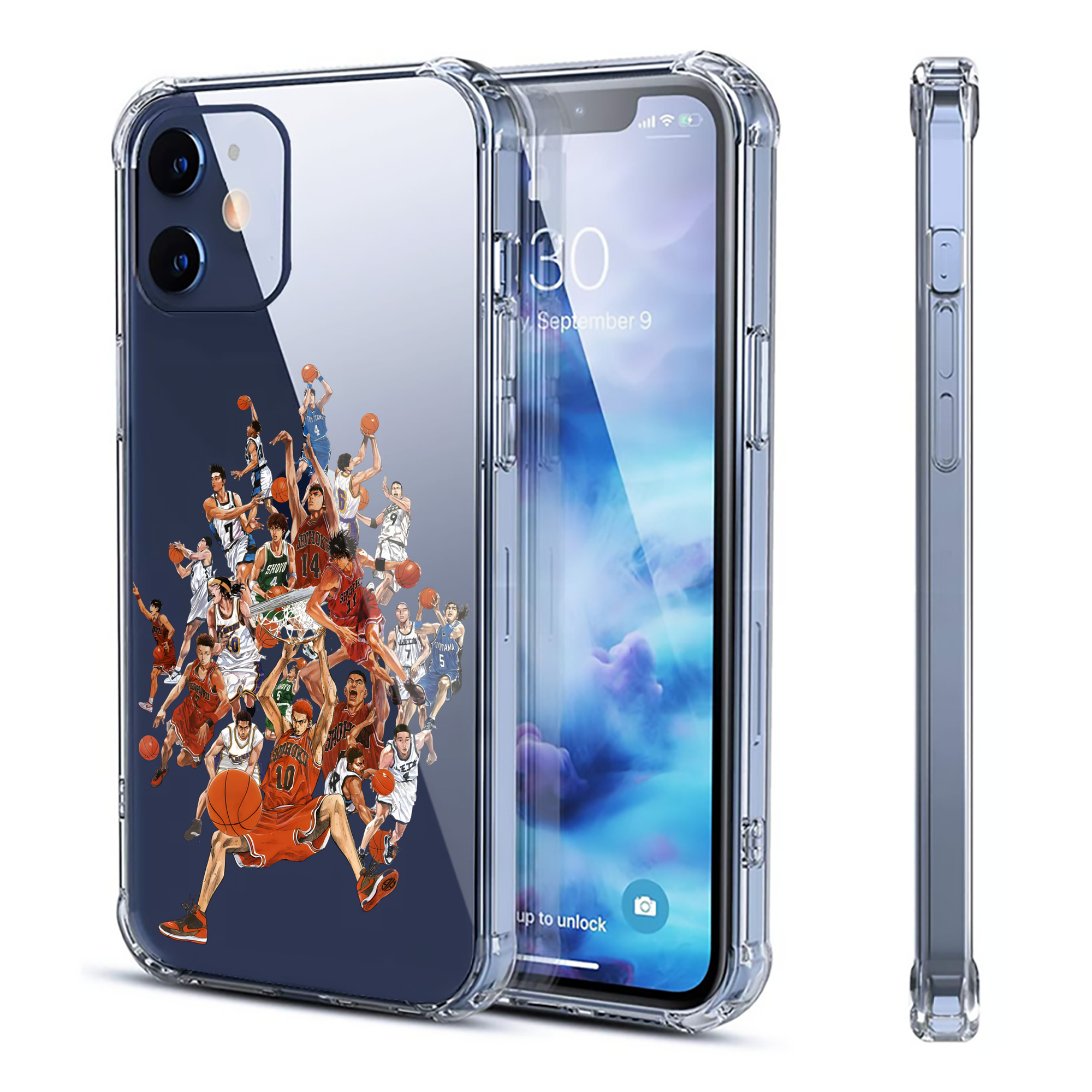 （画像用） SLAM DUNK／スラムダンク 【iPhone 12シリーズ対応】透明スマホケース（クリアソフトケース）